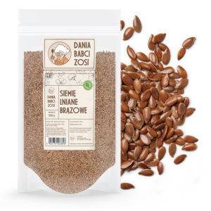 Siemię lniane brązowe 1 kg - Dania Babci Zosi