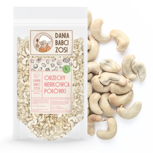 Orzechy nerkowca połówki 0,5 kg - Dania Babci Zosi