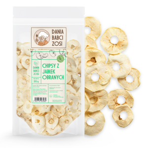Chips jabłkowy bez skórki 300 g - 100% chrupiące i słodkie - Dania Babci Zosi