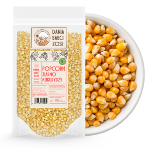 Kukurydza ziarno na popcorn 1 kg - Dania Babci Zosi
