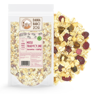 MUSLI TRADYCYJNE 0,5kg -żurawina i daktyl - Dania Babci Zosi