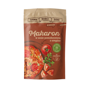 Makaron w sosie pomidorowym z oregano instant 70g - 100% naturalny skład - Dania Babci Zosi
