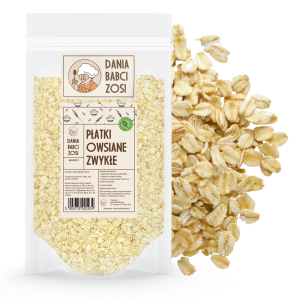 Płatki owsiane zwykłe 1 kg - Dania Babci Zosi