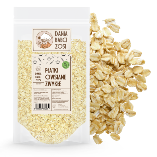 Płatki owsiane zwykłe 1 kg - Dania Babci Zosi