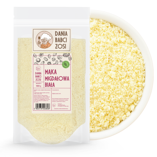 Mąka migdałowa biała 1 kg - Dania Babci Zosi