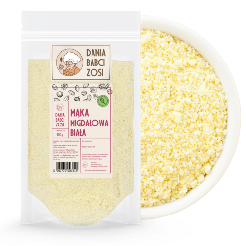 Mąka migdałowa biała 0,5 kg - Dania Babci Zosi