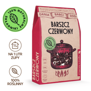 Zupa barszcz czerwony - na 1 litr zupy - 100% naturalny skład