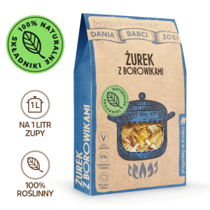 Zupa żurek z borowikami - na 1 litr zupy - 100% naturalny skład
