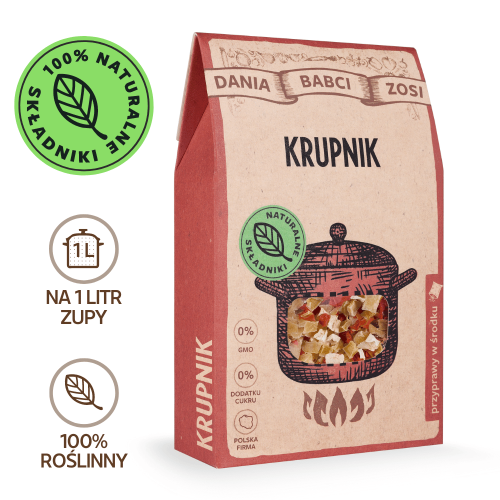 Zupa krupnik - na 1 litr zupy - 100% naturalny skład