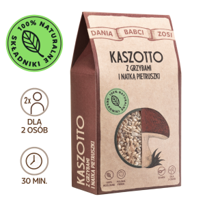 Kaszotto z grzybami i natką pietruszki - na 850 g dania - 100% naturalny skład