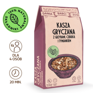 Kasza gryczana z grzybami, cebulką i tymiankiem 250 g