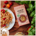 Makaron z pomidorami, soczewicą i bazylią 180 g Dania Babci Zosi przepis.png