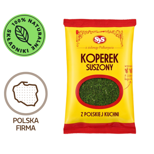 Koperek suszony 20 g SYS Dania Babci Zosi produkt.png