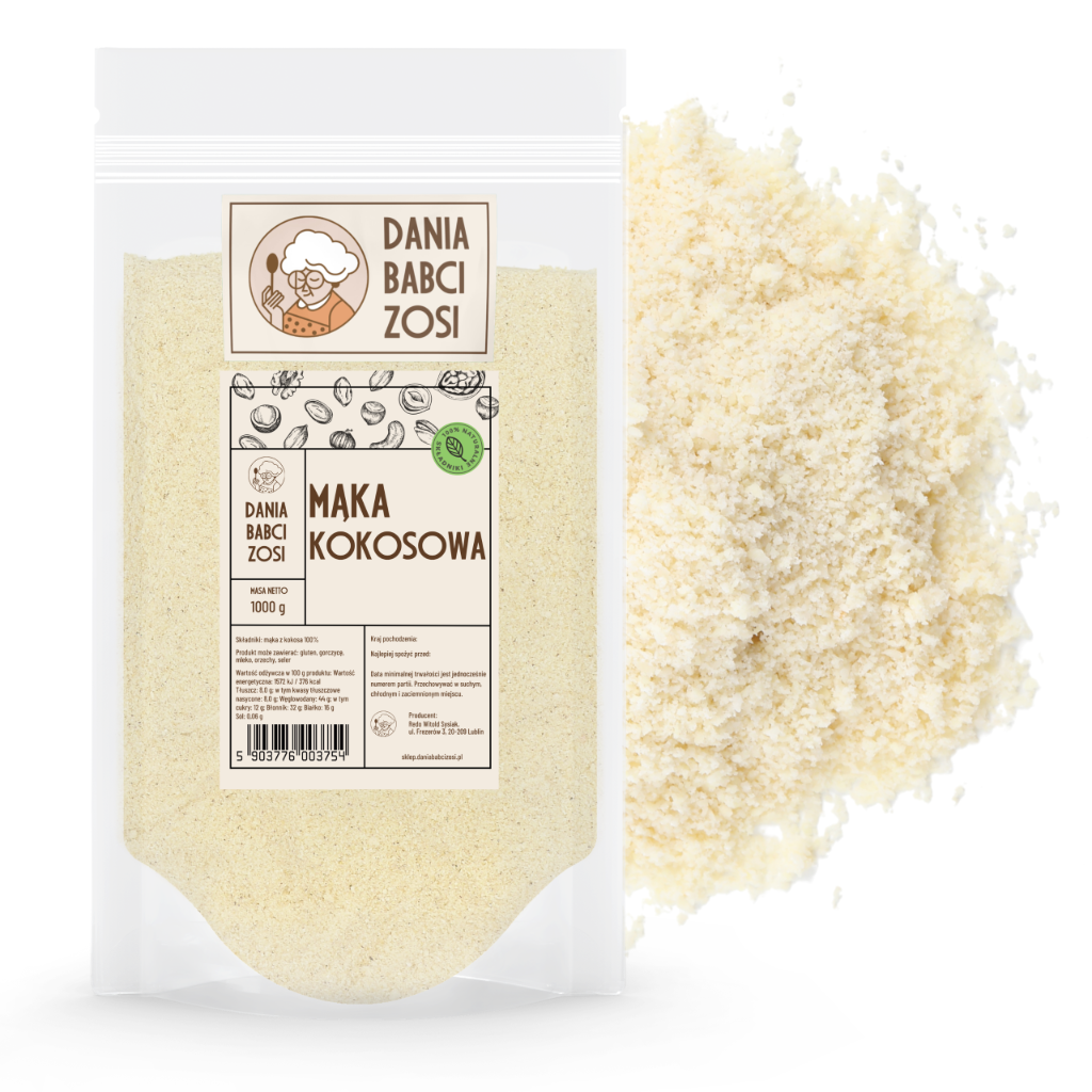 Mąka kokosowa 1 kg - Dania Babci Zosi